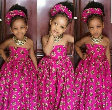10 robes tendances en pagne à envisager pour le boulot. Modele de pagne pour jeune fille | Robe africaine fillette ...