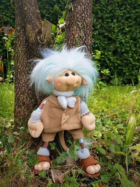 Noorse Trol Ooak Art Doll Rag Doll Handgemaakte Troll Etsy