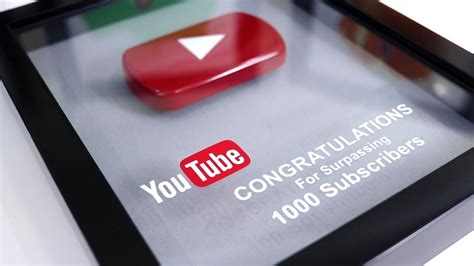 1000 Subscribers Youtube Red Play Button Unboxing And Review Youtube