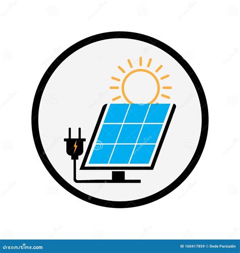 Icono Solar De La Energ A Del Logotipo Ilustraci N Del Vector