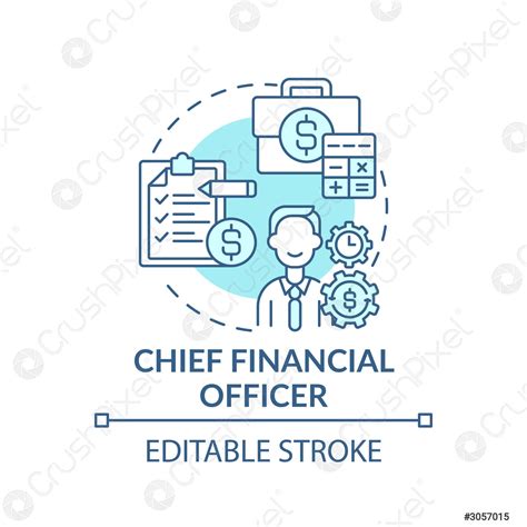 Chief Financial Officer Concept Icon Stock Vector 3057015 Crushpixel