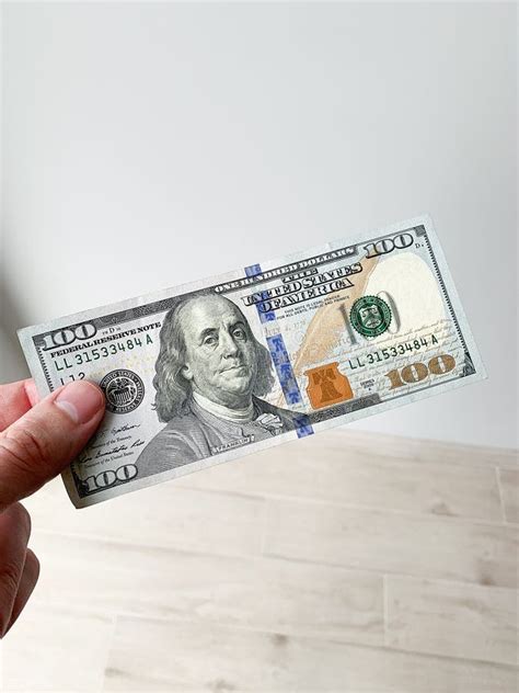Finance Money Man Holding A Hundred Dollar Bill Stock Image Image Of