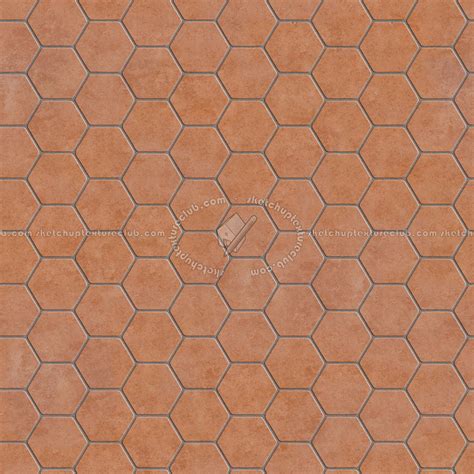 Tuscany Hexagonal Terracotta Tile Texture Seamless 16036