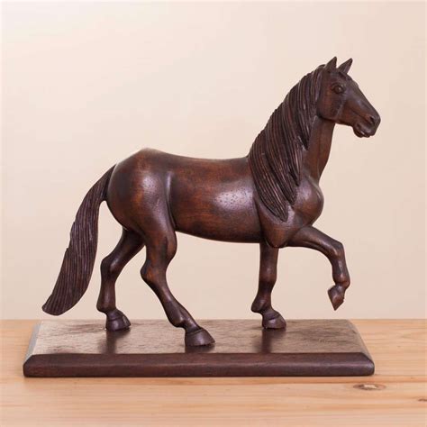 10 Inspiring Carved Wood Horse Sculptures Photos Horse Sculpture