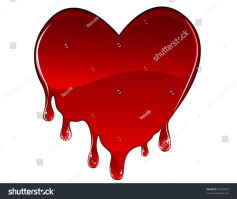 Bleeding Heart Stock Vector 52650079 Shutterstock