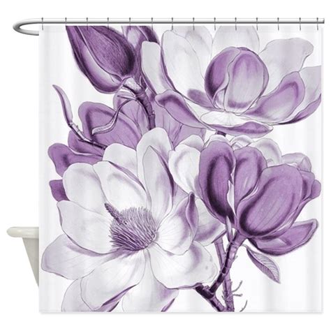 Magnolia Purple Dream Shower Curtain Mat Decorative Waterproof