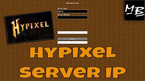 Minecraft Hypixel Server Ip Address