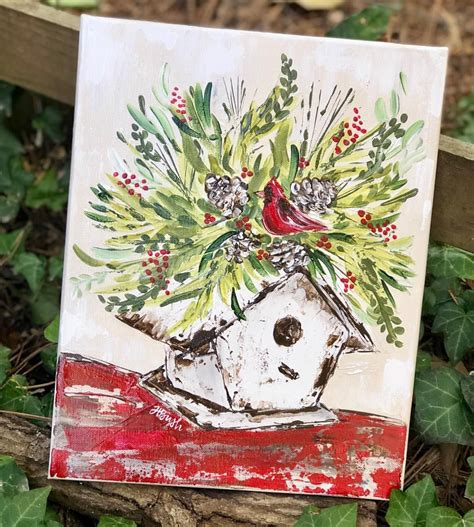 Even Birds Can Deck The Halls New Christmas Art Prints On Canvas And