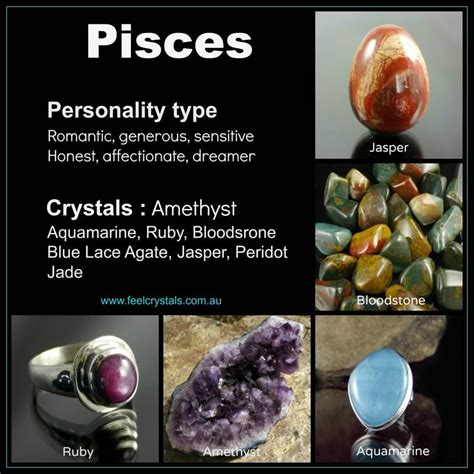 Pisces Healing Crystals Feel Crystals And Jewellery Pisces Crystals Crystal Healing Chart