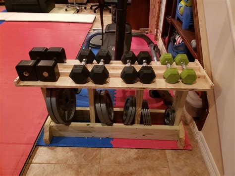 10 free diy dumbbell rack plans | build a weight rack. Pin on Garage gym