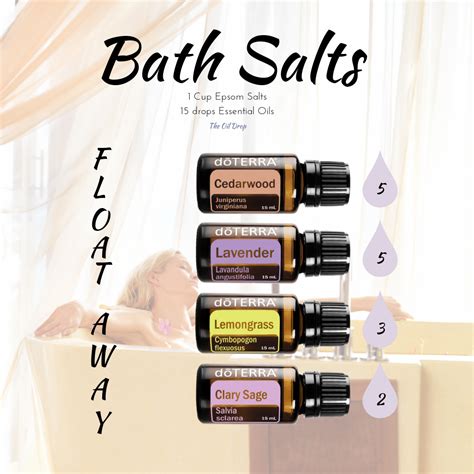 Float Away With This Relaxing Blend Of Essential Oil Bath Salts Ease The Body And The Mind With