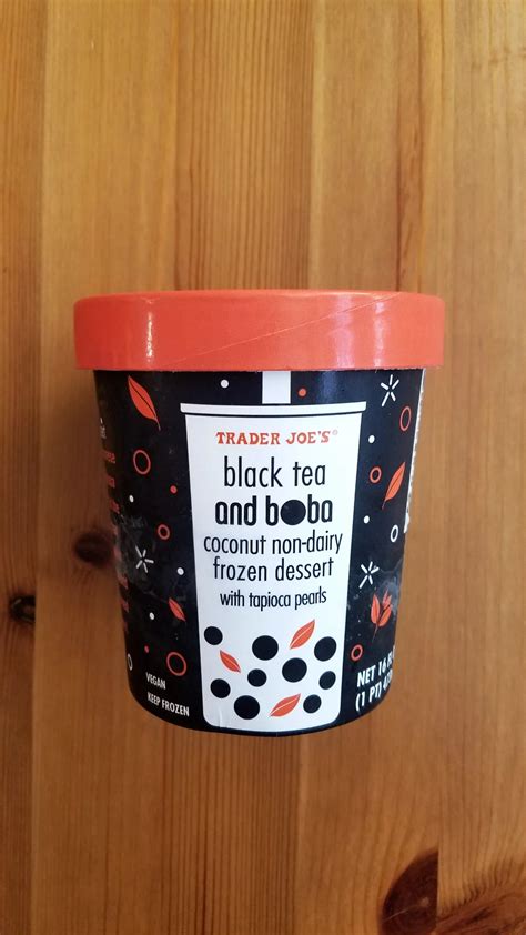 Product Review Trader Joes Black Tea And Boba Ice Cream Claire Aucella