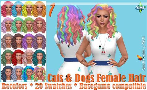 Sims 4 Cats And Dogs Hair Recolor Wickedplm