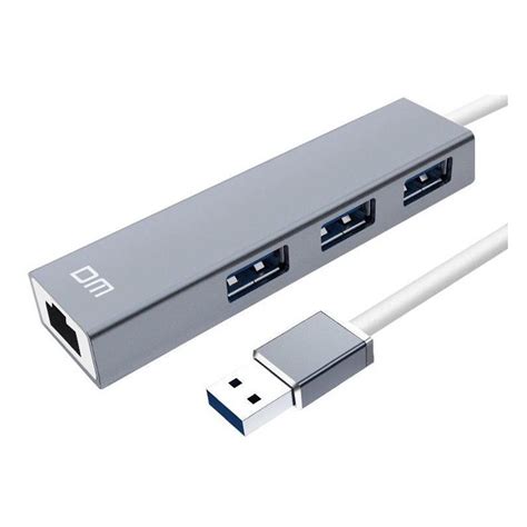 Dm Usb 30 3 Port Hub With Gigabit Lan Geewiz