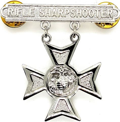 Usmc Us Marine Corps Qualification Badge Rifle Sharpshooter