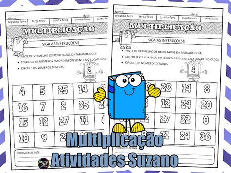 Tabuada Divertida Em Pdf Atividades Pedagogica Suzano D32