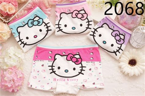 Cute Hello Kitty Girls Underwear Panties Briefs 4 Per Pack 24 Colors 6 Styles Ebay