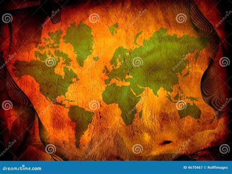 Grunge World Map Stock Illustration Illustration Of Geography 4670467