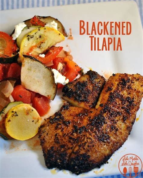 Blackened Tilapia Is Coated In An Easy Homemade Cajun Style Spice Rub