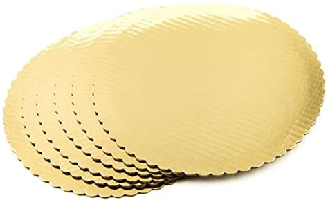Elegant Gold Scalloped Edge Cake Board Corrugated Enhance Your Cake