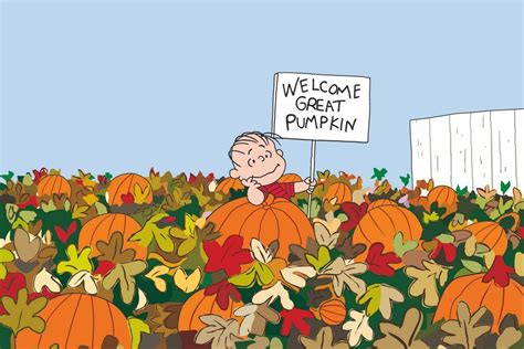 Welcome Great Pumpkin Charlie Brown Halloween Peanuts Halloween