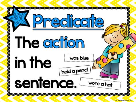 Subject and Predicate Mini Posters - A Teachable Teacher