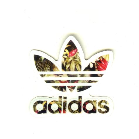 1551 Adidas Originals Logo Flower Width 7 Cm Decal Sticker