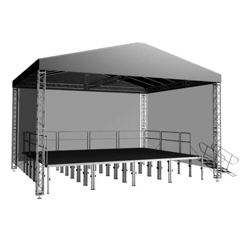 6m X 4m Stage Truss Gable Roof System Inc Canopy And Walls Stage Concepts