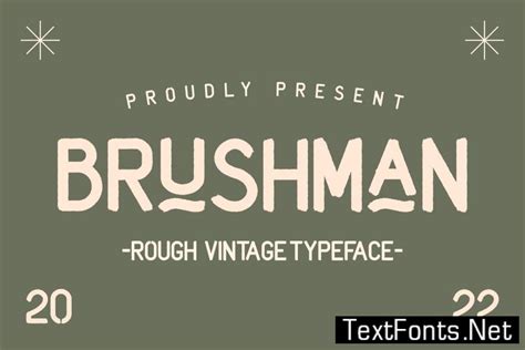 Brushman Vintage Typeface La Font