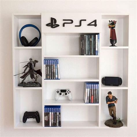 Large Game Wall Shelf In 2020 Gamer Room Diy Game Room Decor Video