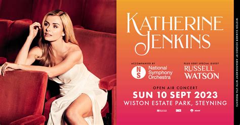 win a pair of tickets to katherine jenkins and russell watson at wiston park estate beacon magzine