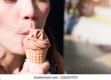 Sexy Women Eating Ice Cream Cone Nh C S N Shutterstock