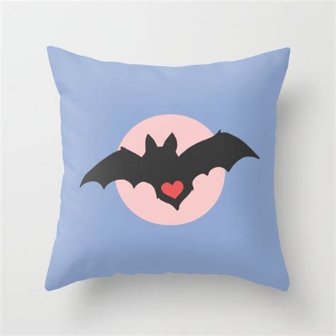 I Love Bats Throw Pillow By Olooriel On Society6 Throw Pillows