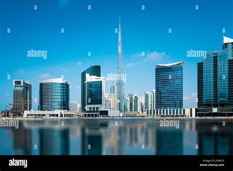 Dubai Skyline United Arab Emirates Stock Photo Alamy