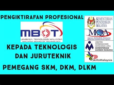 National occupational skills standards, sijil kemahiran malaysia (skm). Pengiktirafan Profesional Untuk Pemegang Sijil Kemahiran ...