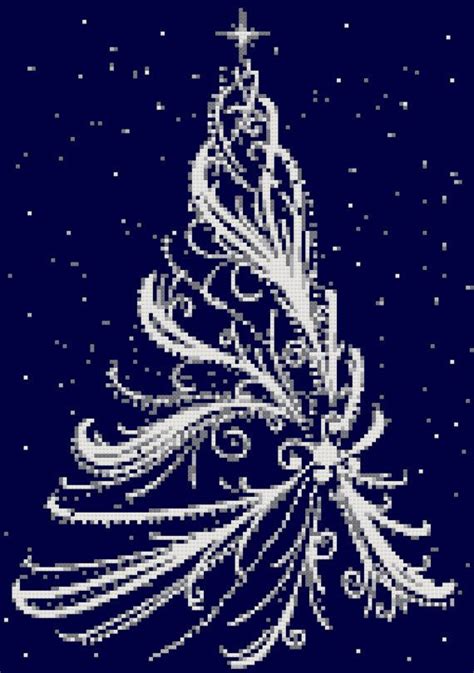 white christmas tree counted cross stitch kit christmas tree etsy cross stitch tree cross