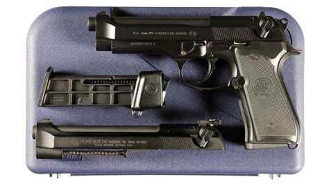 Beretta M9 Semi Automatic Pistol With Case And Conversion Kit Rock