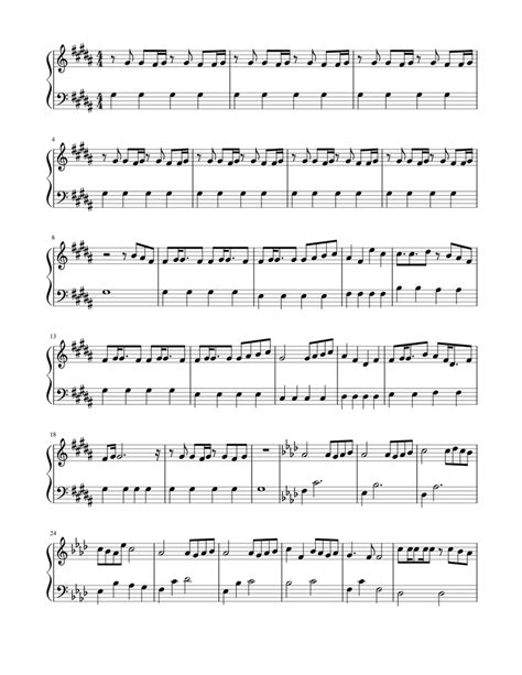 Only My Railgun Easy Version Sheet Music For Piano Solo Download