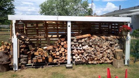 Pallet Firewood Shed