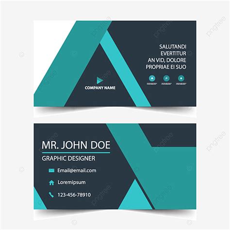 Blue Corporate Business Card Template Download On Pngtree