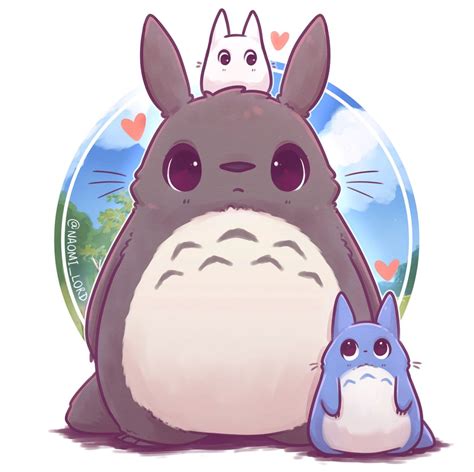 Totoro Naomi Lord Anime Chibi Kawaii Anime Kawaii Art Kawaii Chibi