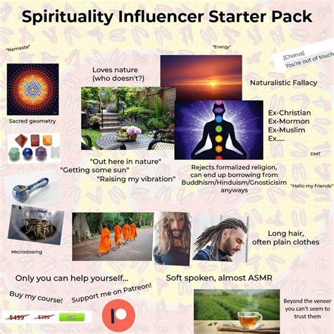 Spirituality Influencer Starter Pack Starterpacks