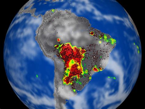 Nasa Svs Biomass Burning Over South America