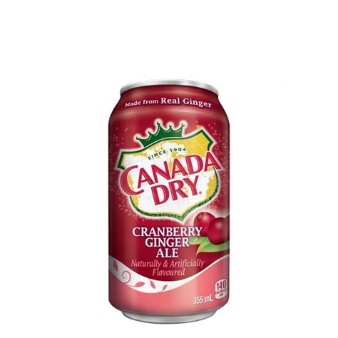 Canada Dry 330ml Cranberry Ginger Ale Soda Loads Of Water