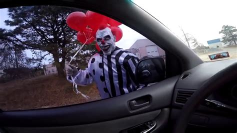 Scary Killer Clown Attacks Kids In Car Scary Clown Attack Must Watch