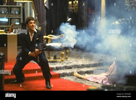 Scarface Year 1983 Usa Director Brian De Palma Al Pacino Stock