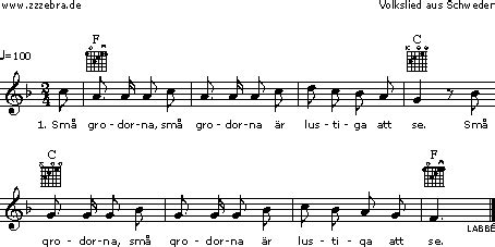 Ej öron, ej öron, ej svansar hava de. Sma grodorna - Kinderlieder und Singspiele | Labbé Verlag