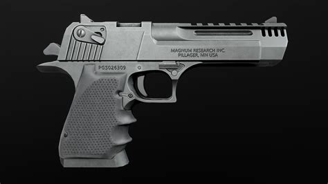 3d Model Desert Eagle L5 357 Magnum Vr Ar Low Poly Cgtrader