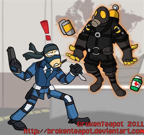 Solid Spy And Pyro Mantis By Brokenteapot On Deviantart