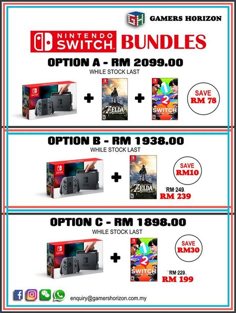 Nintendo switch consoles include the latest technology from one of the world's biggest gaming as we negotiate on price, products are likely to have sold below ticketed/advertised price in stores prior to the discount offer. Here's where you can get the Nintendo Switch below RM2000 ...
